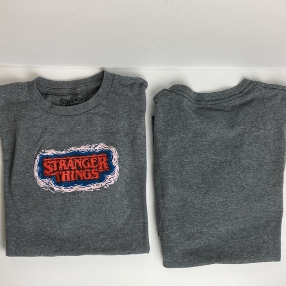 Stranger Things Netflix Gray Graphic Two T-Shirt Bundle in Unisex Medium Eleven - Picture 10 of 16